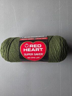 Red Heart Super Saver No Dye Yarn Lot 7oz 364yds 0406 Med Thyme